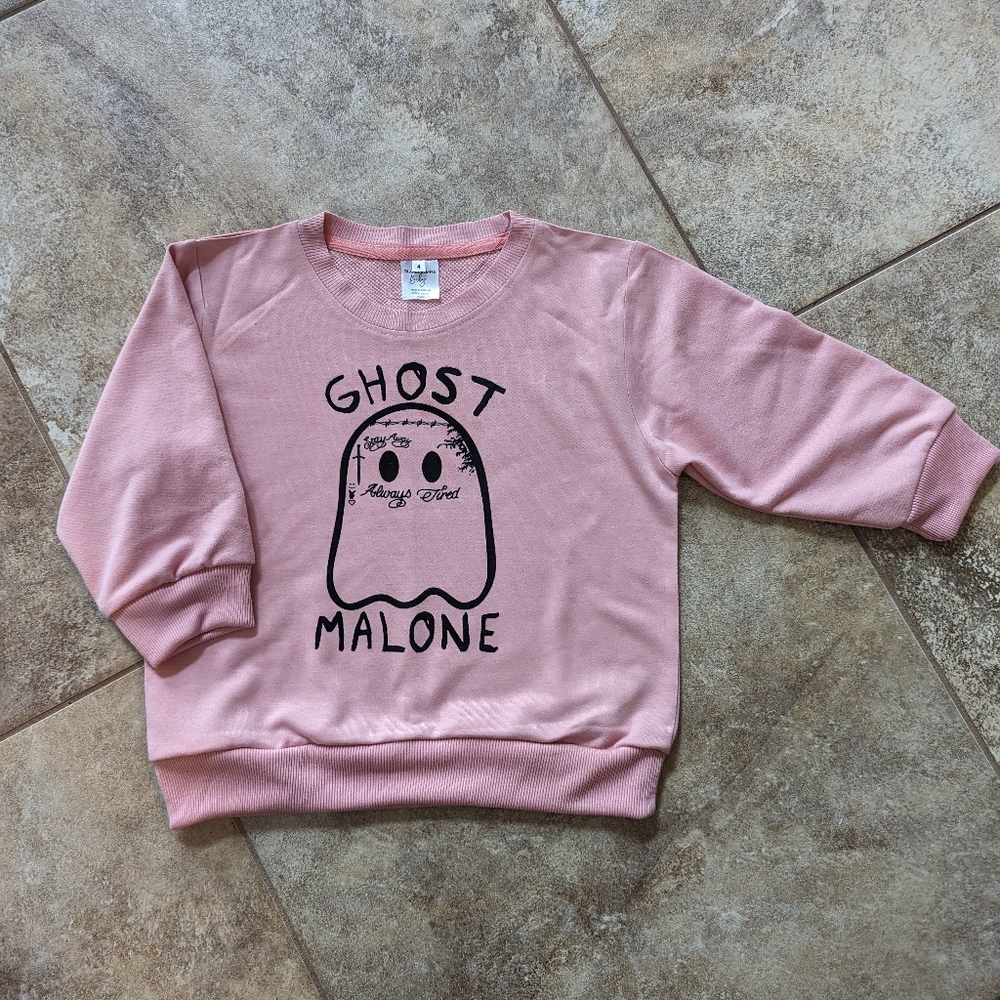 Toddler 4T Ghost Malone crewneck